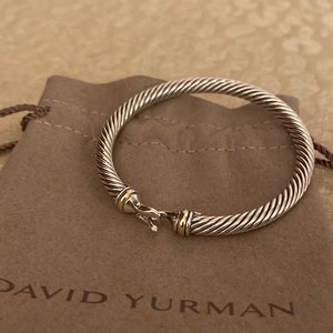 David Yurman Cable Buckle Bracelet 18K Yellow Gold